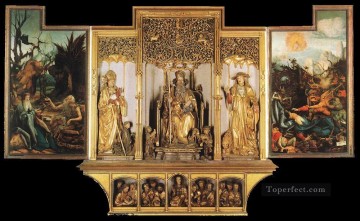 マティアス・グリューネヴァルト Painting - イーゼンハイムの祭壇画 3 番目のビュー ルネッサンス マティアス グリューネヴァルト